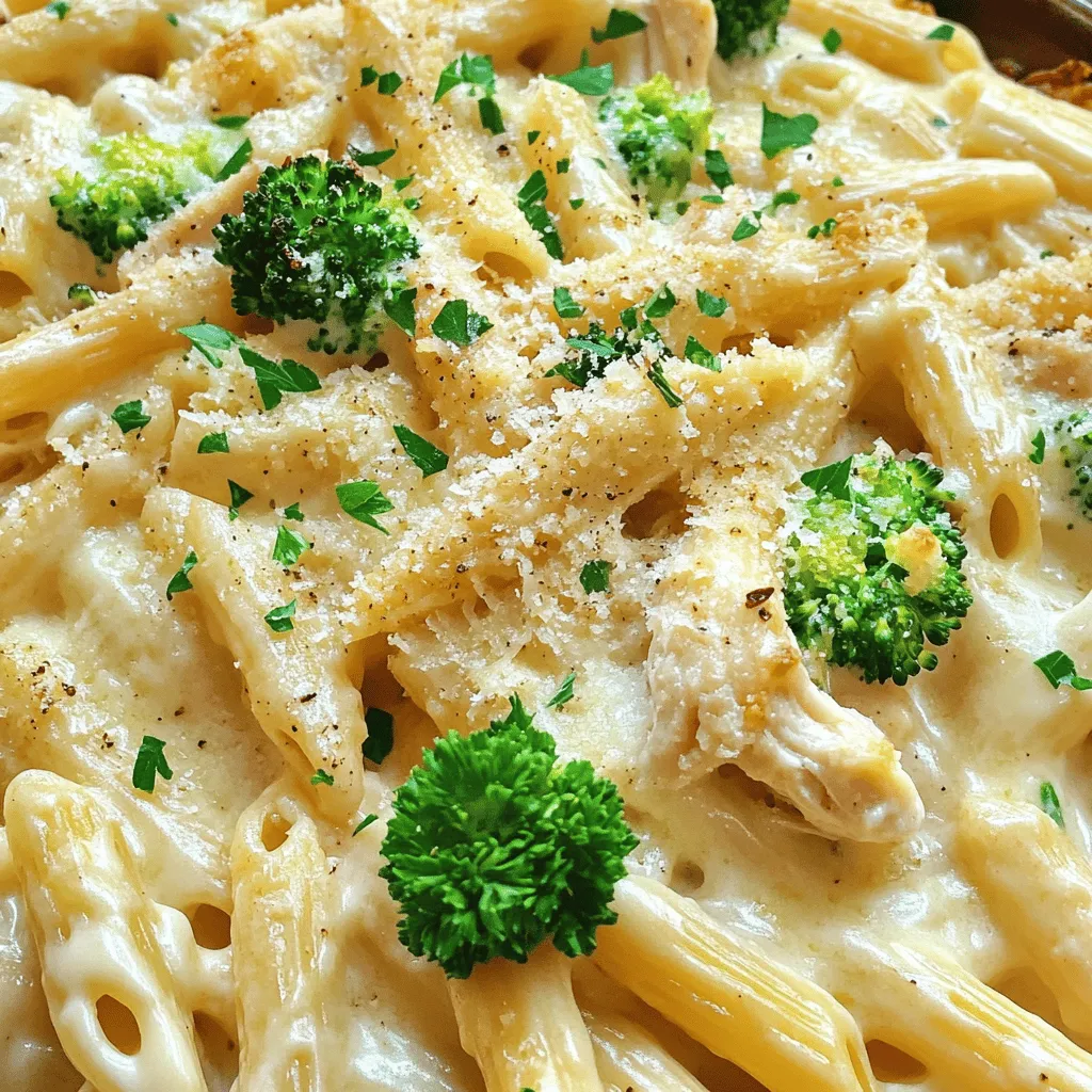 Savory Chicken Alfredo Pasta Casserole Recipe Quick
