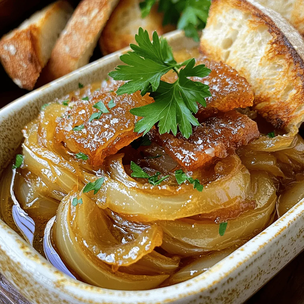 Savory Beer-Infused Onions with Crispy Salted Pork Treat