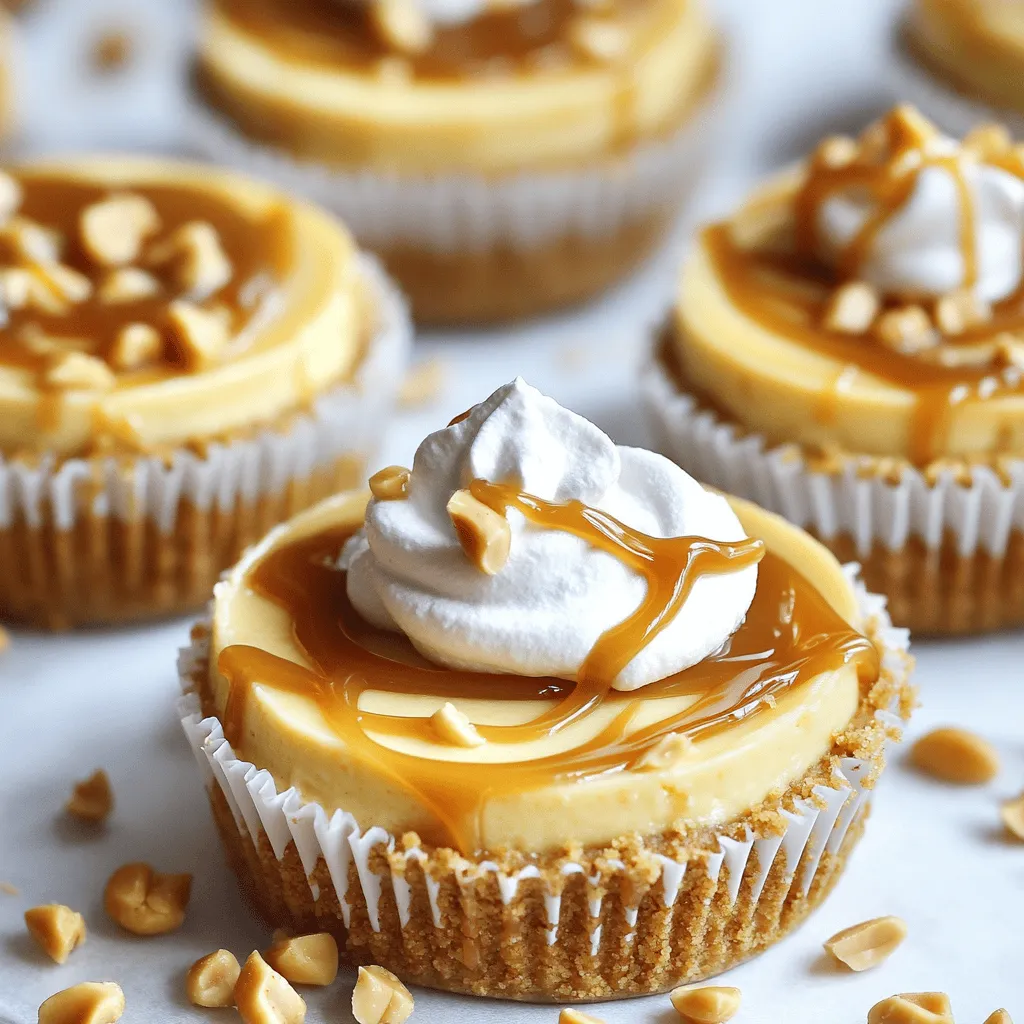Peanut Butter Caramel Mini Cheesecakes Delightful Treat
