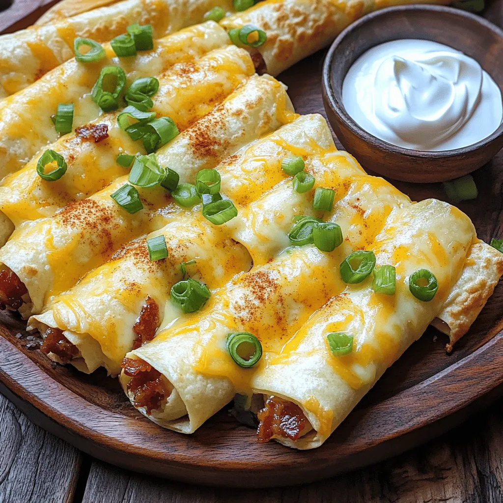 Cheesy Bacon and Green Onion Roll Ups Quick Treat