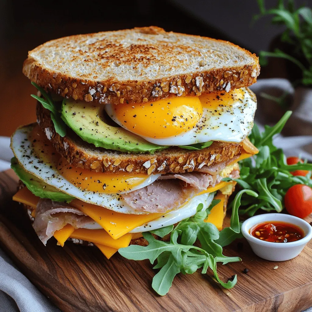 Egg and Ham Breakfast Sandwich Simple and Tasty Treat