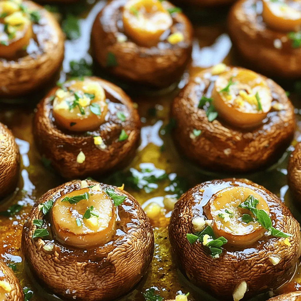 Garlic Butter Roasted Mushrooms Flavorful and Simple Dish
