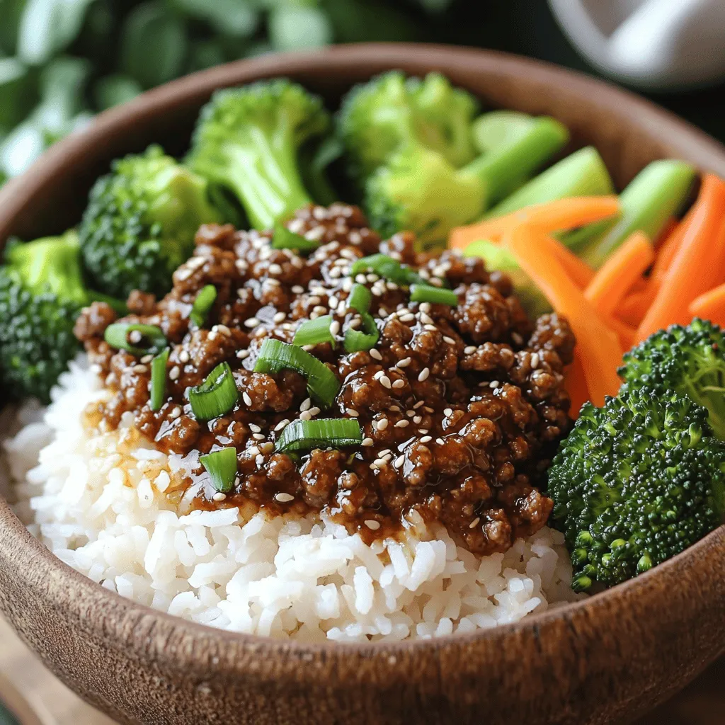 The key to a great korean ground beef bowl recipe lies in its ingredients. You need fresh and bold flavors.