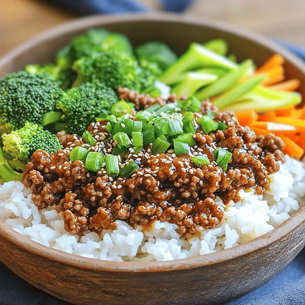 Korean Ground Beef Bowl Flavorful and Nutritious Meal