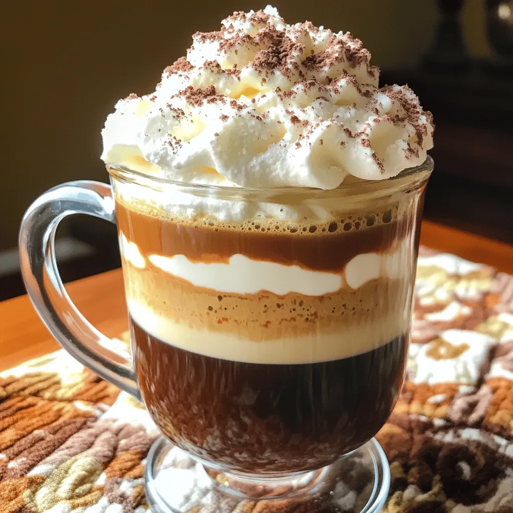 To make the Espresso Delight with a Twist of Brown Sugar, you need a few simple ingredients. First, brew 1 cup of fresh espresso. This coffee forms the base of your drink. Next, measure 2 tablespoons of brown sugar. This sweetener can be light or dark, depending on your taste. You will also need 1 tablespoon of vanilla extract to add flavor. For a creamy texture, gather 1/2 cup of heavy cream and 1/2 cup of milk. Finally, get 1 tablespoon of cocoa powder and a sprinkle of sea salt for garnish. These ingredients create a rich and sweet espresso drink.