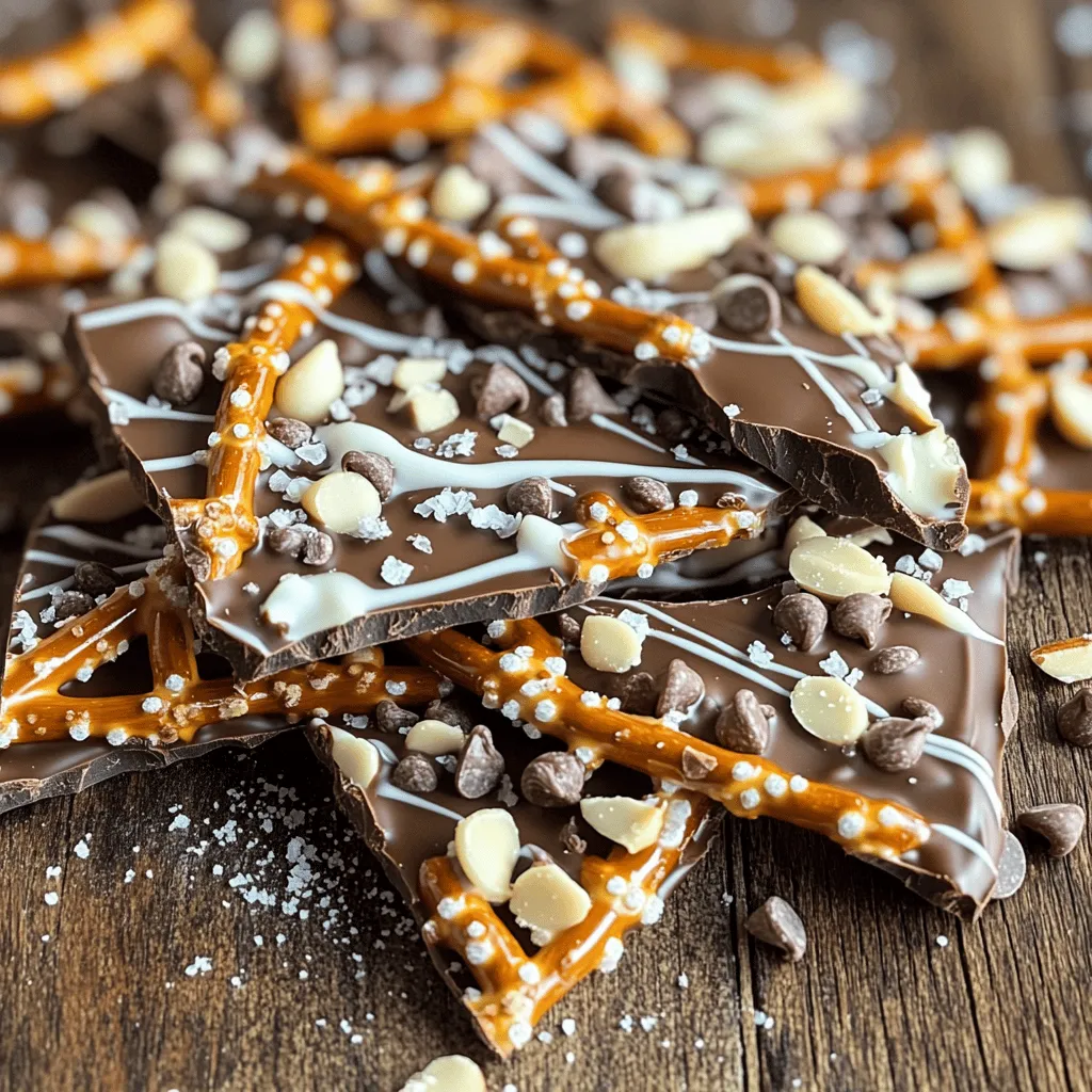 Chocolate Covered Pretzel Bark Delightful and Simple