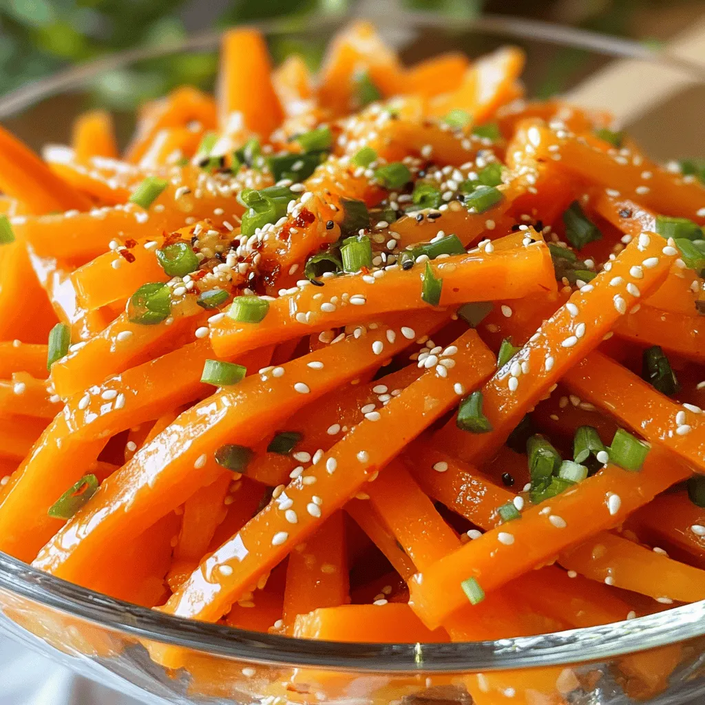 Korean Carrot Salad Crunchy and Flavorful Delight