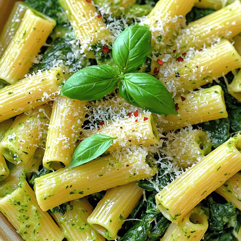 This Pasta with Spinach and Asparagus blends fresh veggies with tasty pasta. It