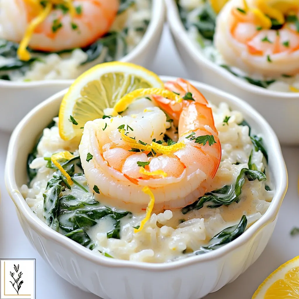 One-Pan Creamy Lemon Garlic Shrimp Rice Delight