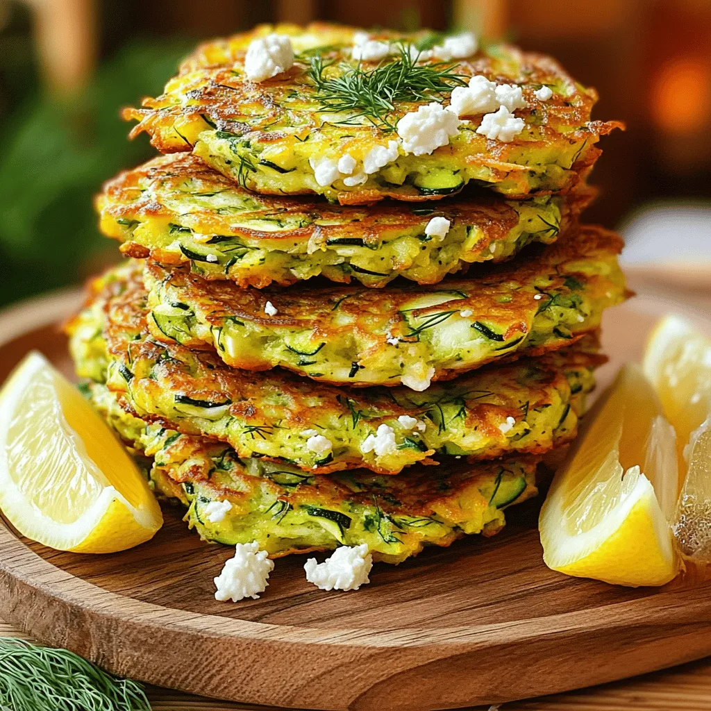 Zucchini Fritters with Feta Savory and Crisp Snack