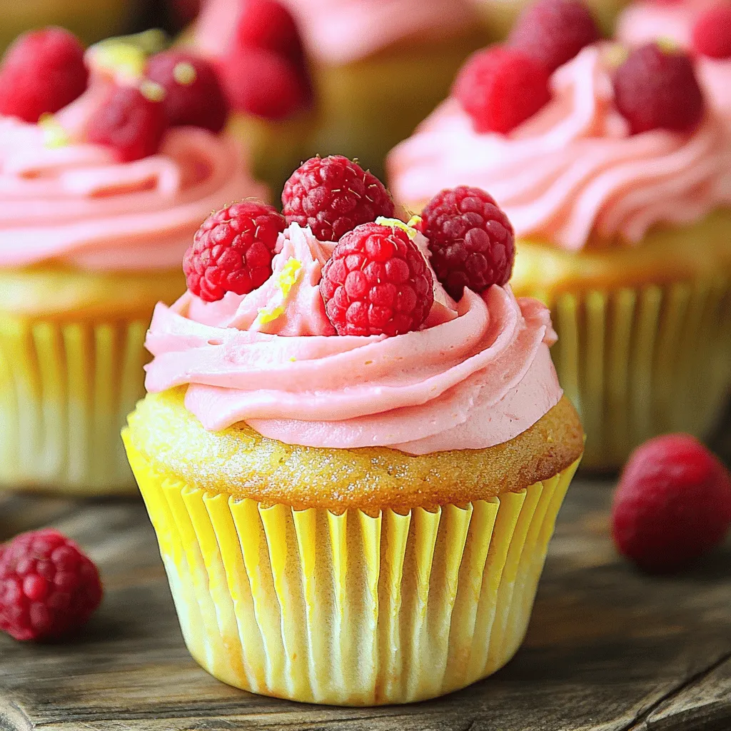 Raspberry Lemon Heaven Cupcakes Delightful Treat