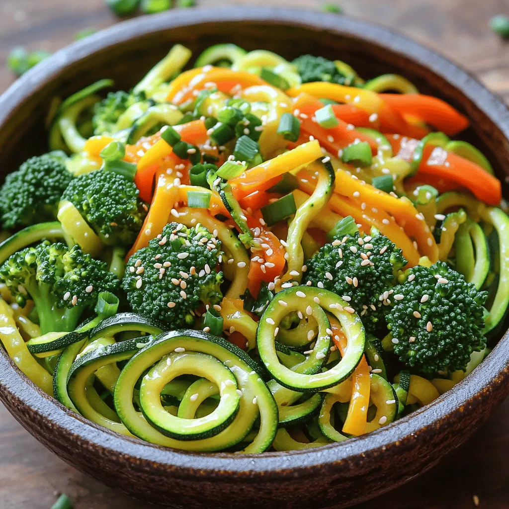 Zucchini Noodle Stir Fry Fresh and Tasty Meal Idea