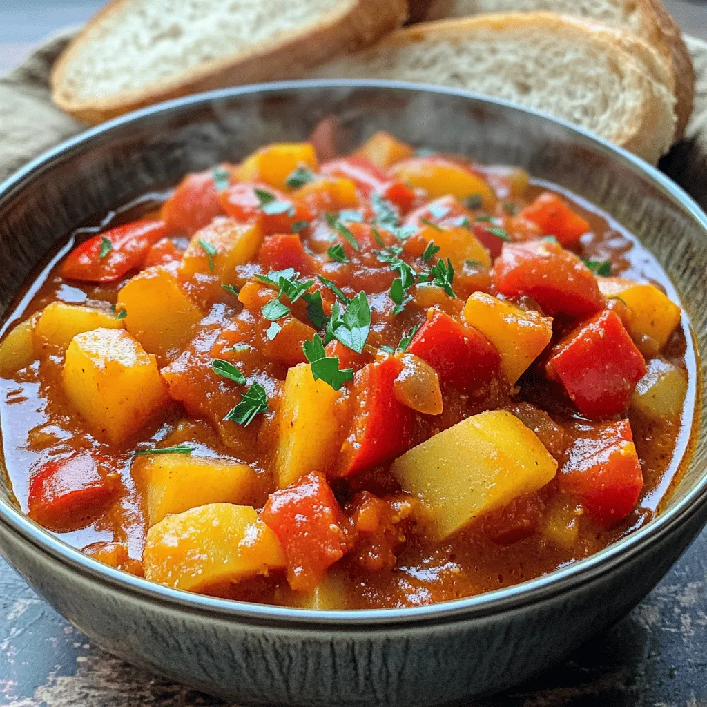 Saucy Hungarian Red Potato Goulash Hearty and Flavorful