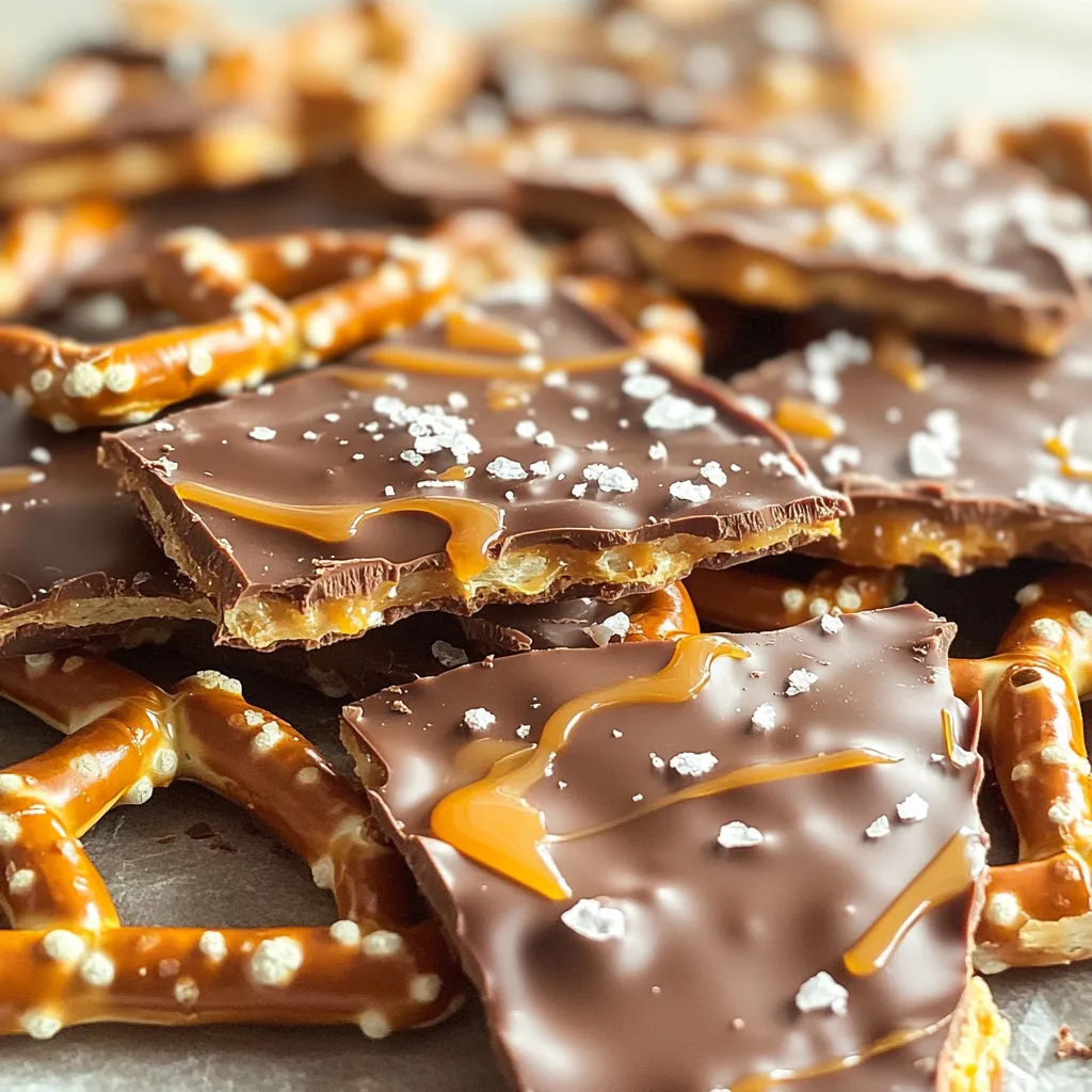 Chocolate Caramel Pretzel Bark Irresistible Snack Treat