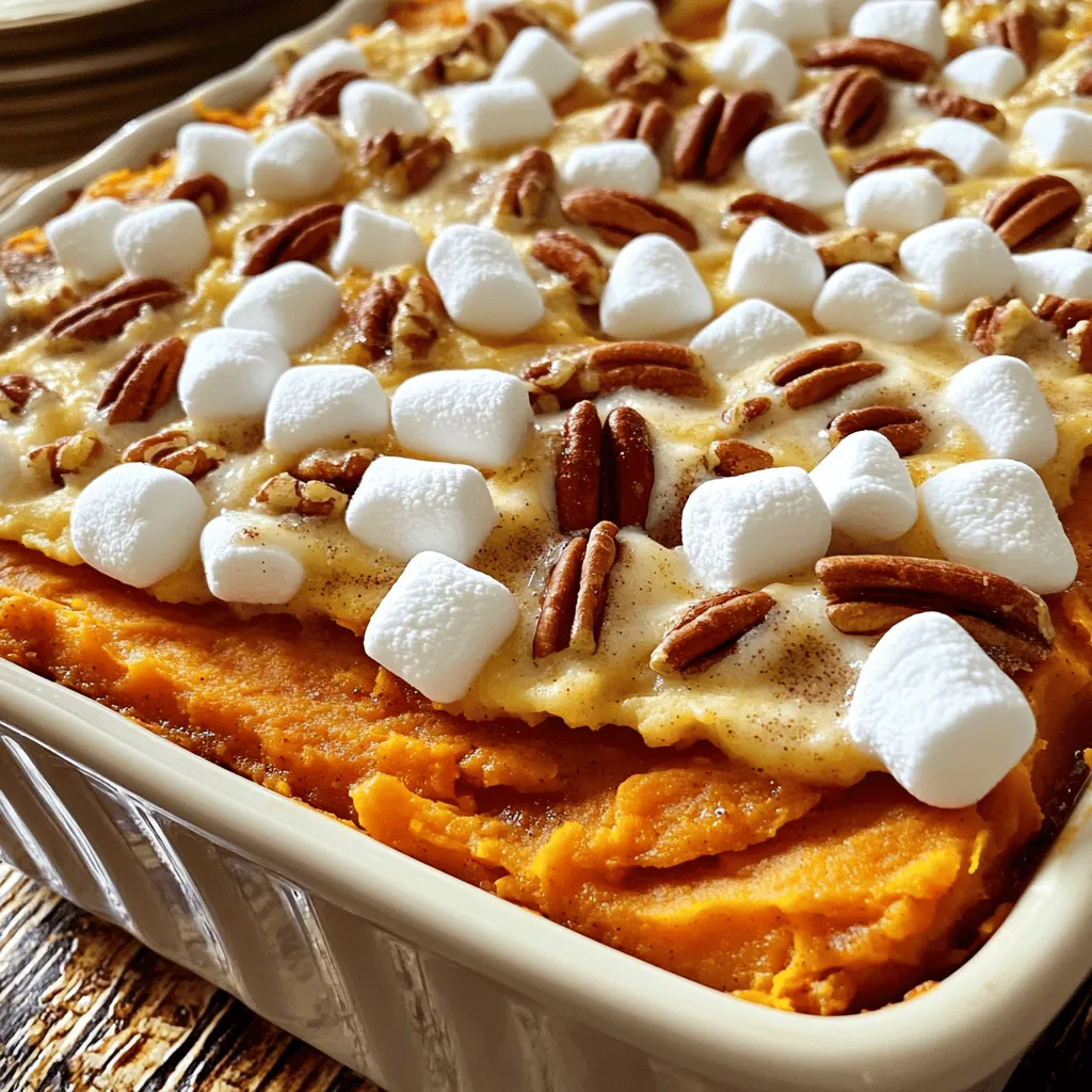 Sweet Potato Casserole with Marshmallows Delight