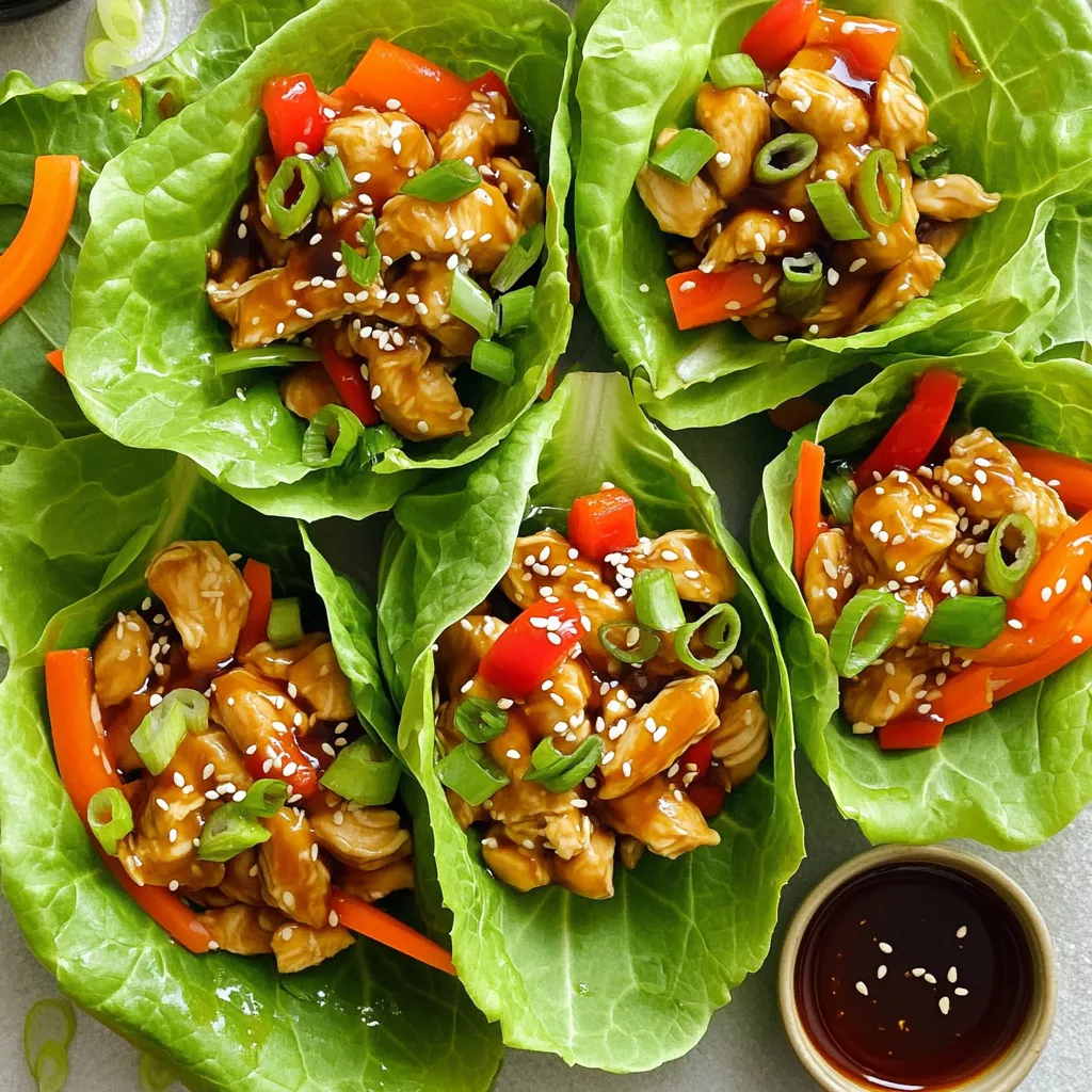 Teriyaki Chicken Lettuce Wraps 15 Minutes Quick Meal
