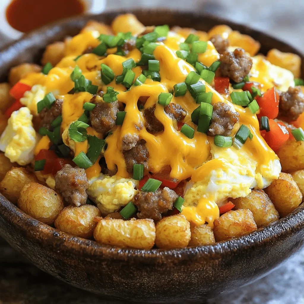 Tater Tot Breakfast Bowl Hearty Morning Delight