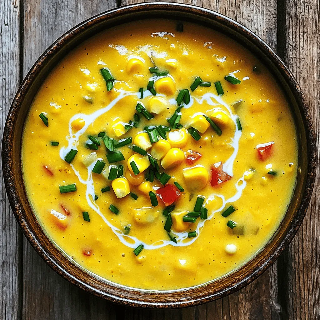 Savory Sweet Corn Chowder Easy and Creamy Recipe