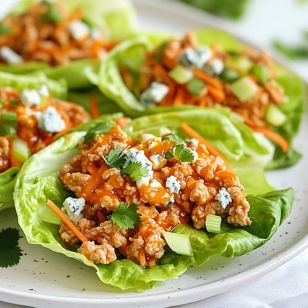 Buffalo Chicken Lettuce Wraps Tasty and Easy Meal