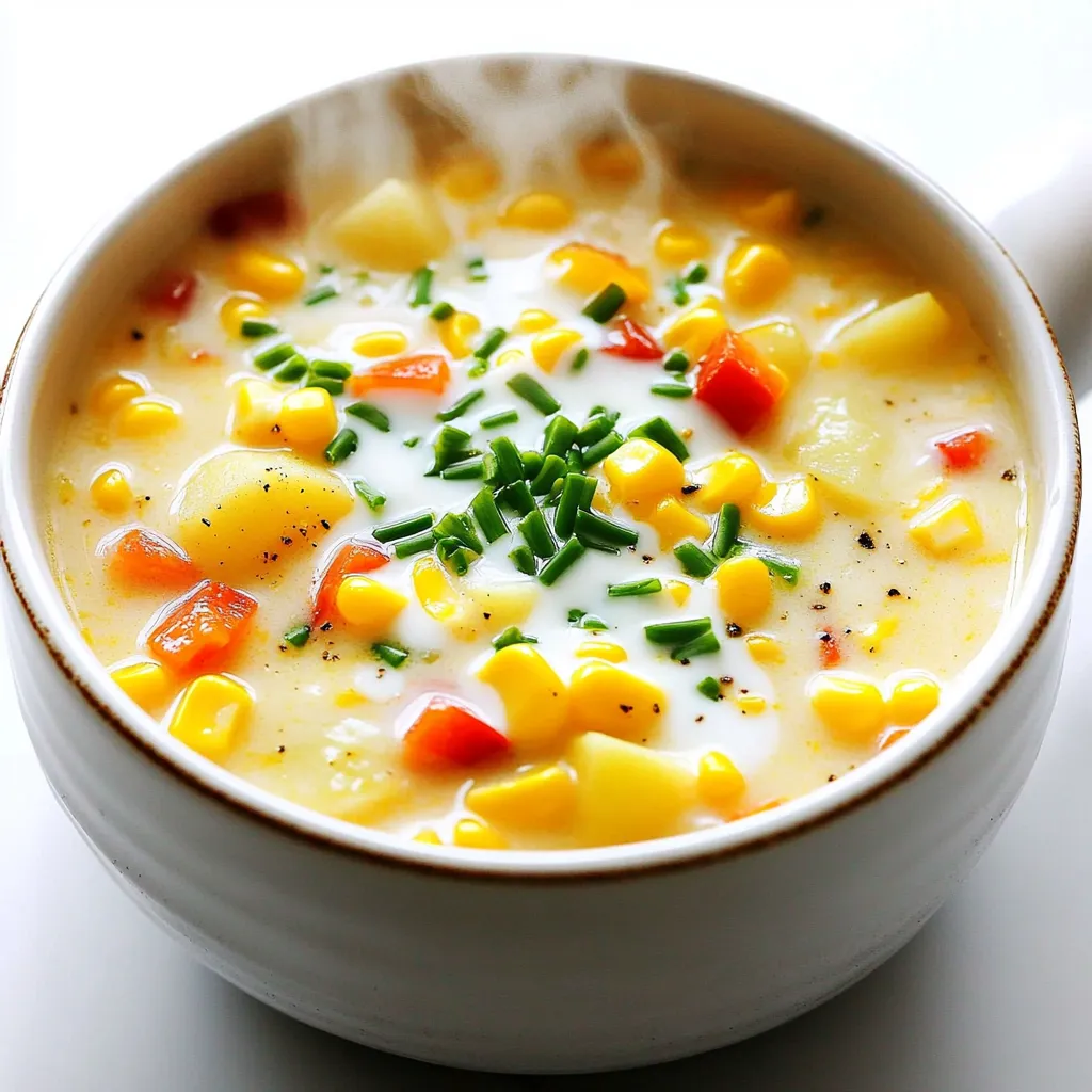 Creamy Corn Chowder Delightful Slow Cooker Recipe