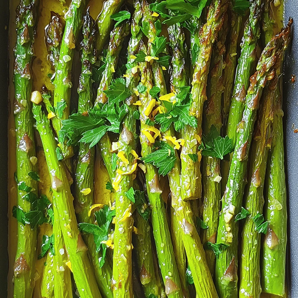 Lemon Garlic Roasted Asparagus Flavorful Side Dish