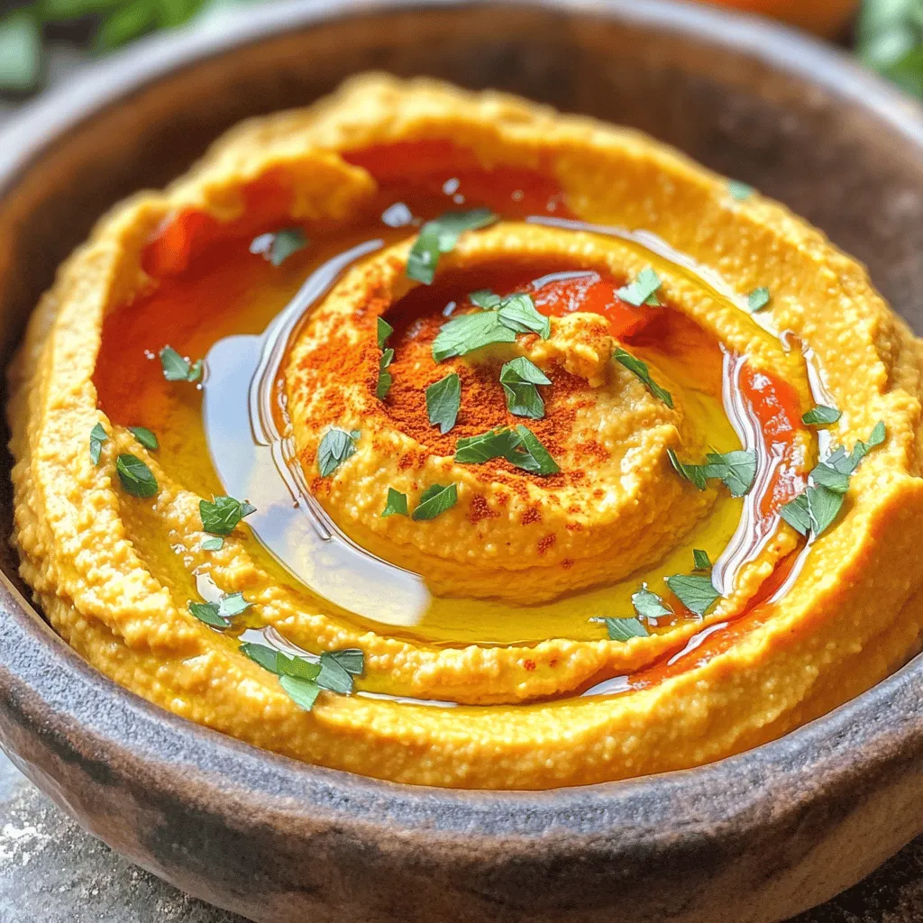 Roasted Red Pepper Hummus Healthy and Flavorful Dip