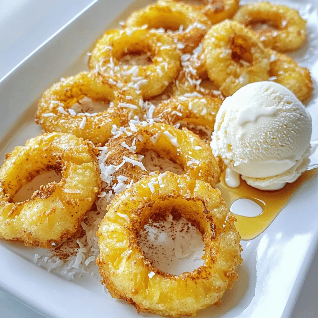 Fried Pineapple Rings Delish Tropical Snack Recipe