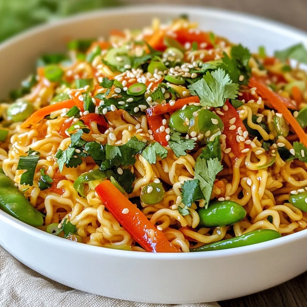 Ginger Sesame Ramen Salad Fresh and Flavorful Delight