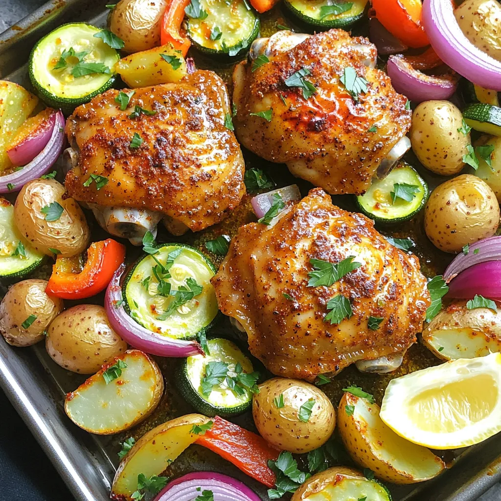 Cajun Chicken &#038; Veggies Sheet Pan Flavorful Meal Idea