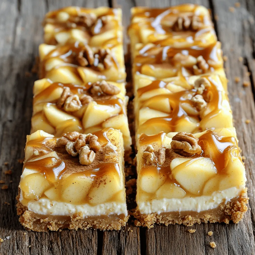 Caramel Apple Cheesecake Bars Easy Fall Dessert Recipe