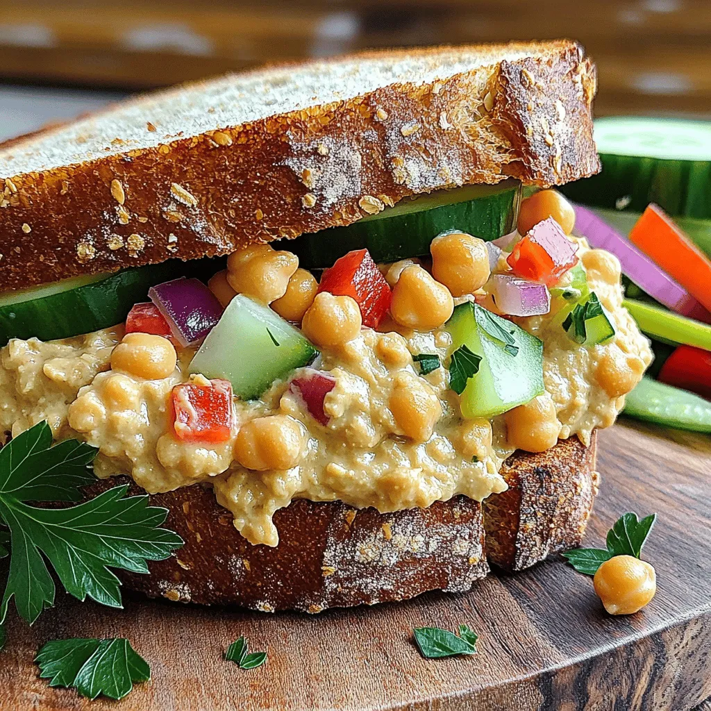 Chickpea Salad Sandwich Easy and Flavorful Recipe