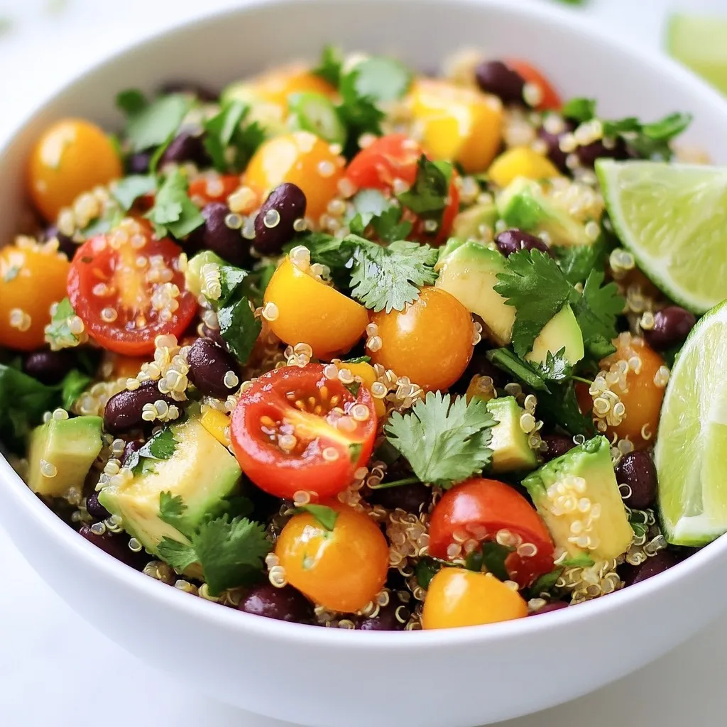 Cilantro Lime Quinoa Salad Fresh and Flavorful Dish
