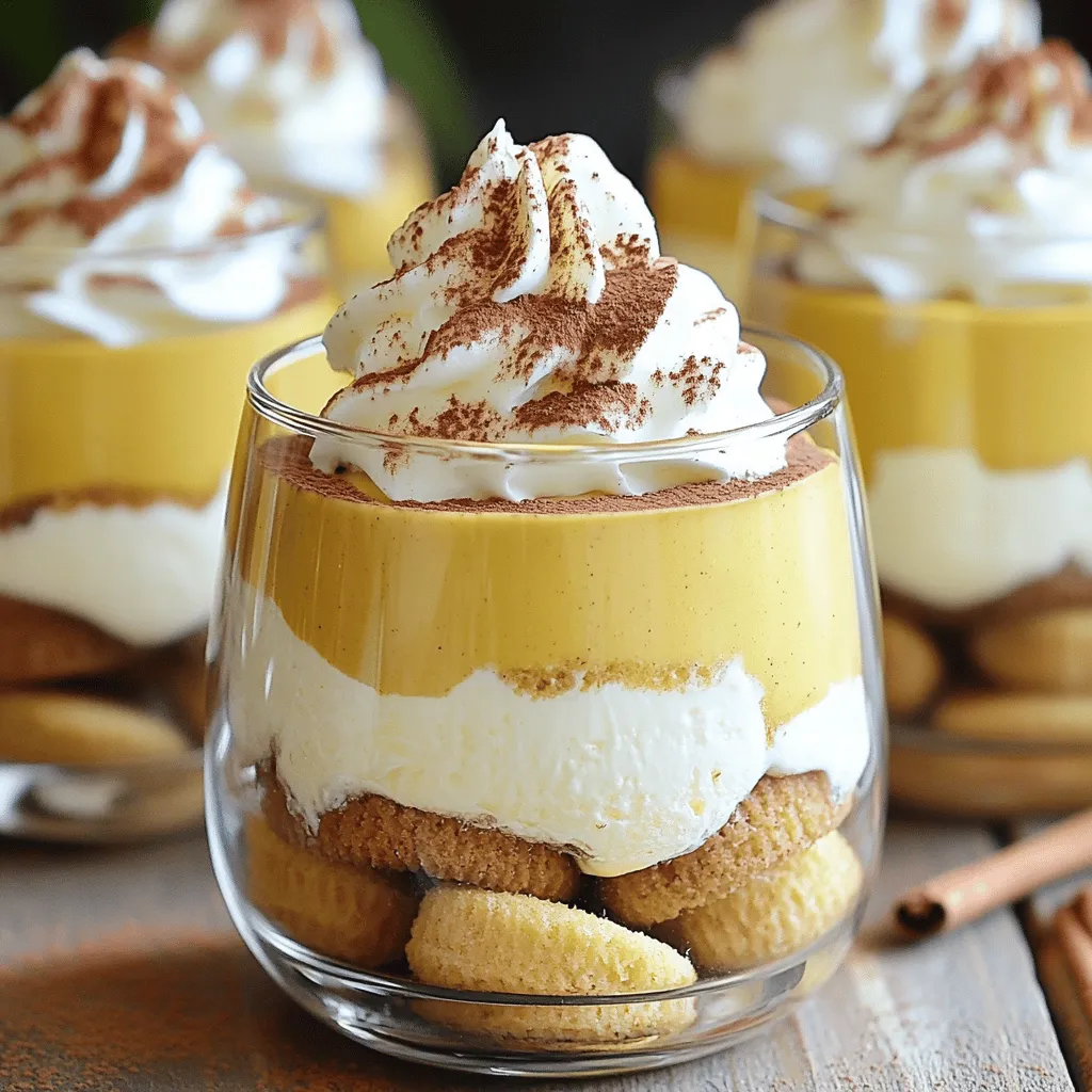 Pumpkin Spice Latte Tiramisu Cups Irresistible Treat