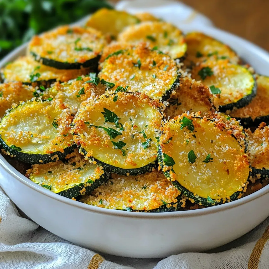 Garlic Parmesan Air Fryer Zucchini Chips Crispy Snack
