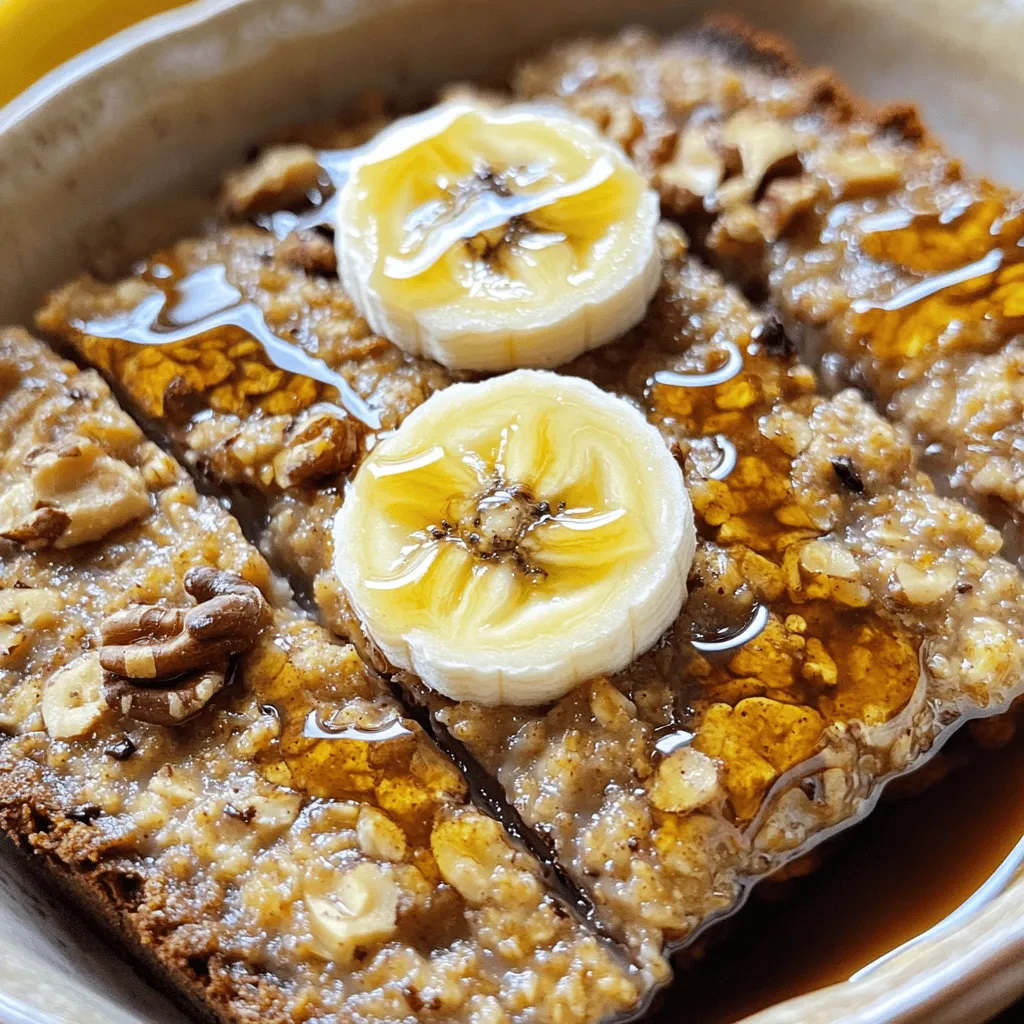 Banana Bread Baked Oatmeal Tasty and Simple Recipe