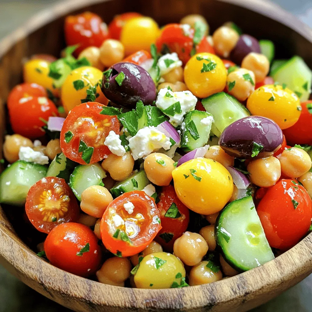 Mediterranean Chickpea Salad Fresh and Flavorful Dish