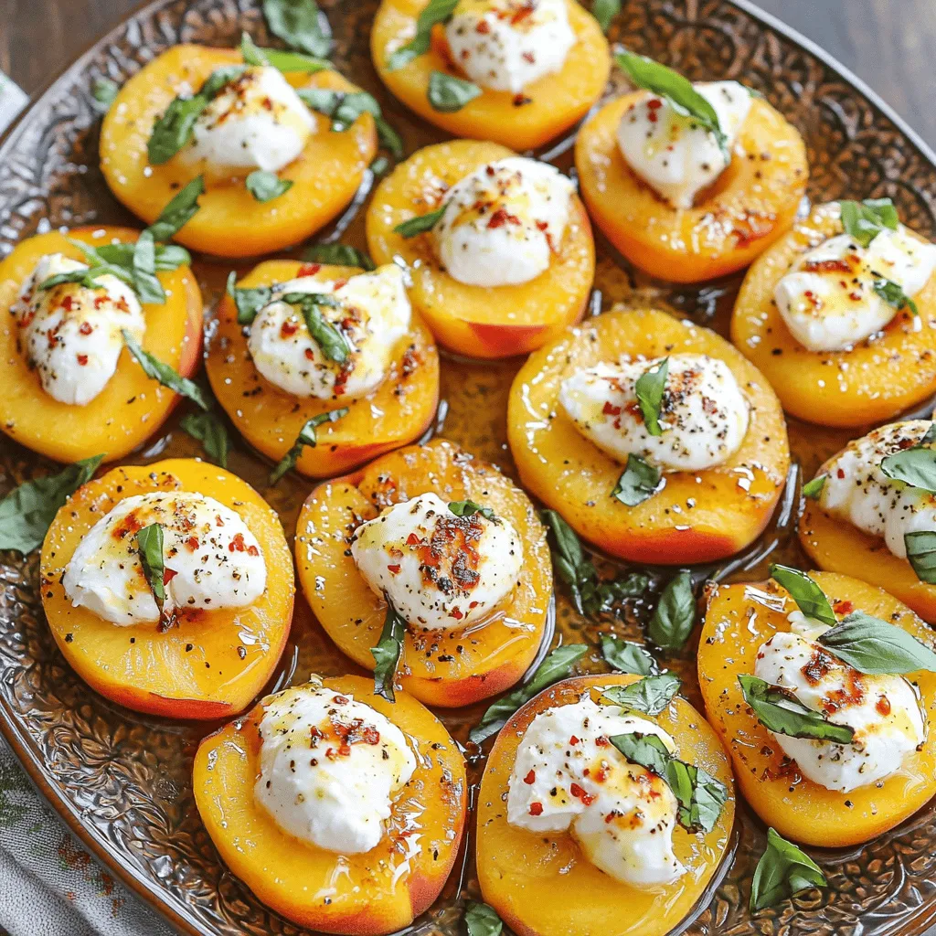 Roasted Peaches with Mozzarella Flavorful Delight