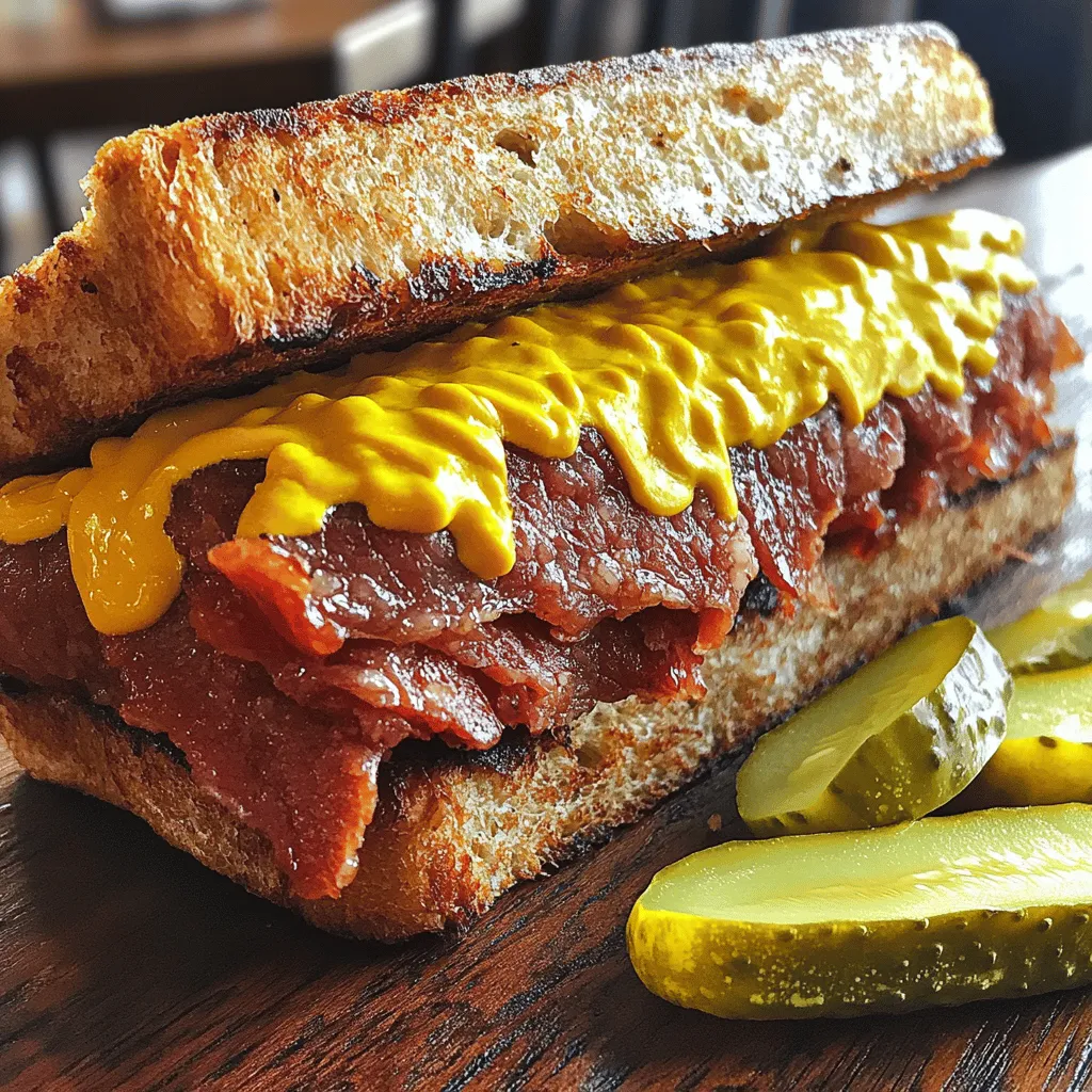 Katz&#8217;s Pastrami Sandwich Savory and Satisfying Meal