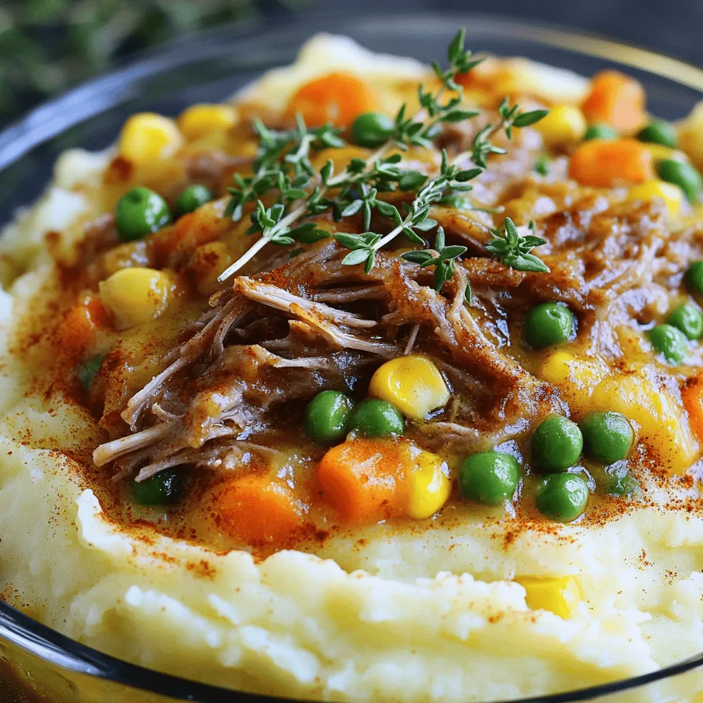 To make pulled pork shepherd