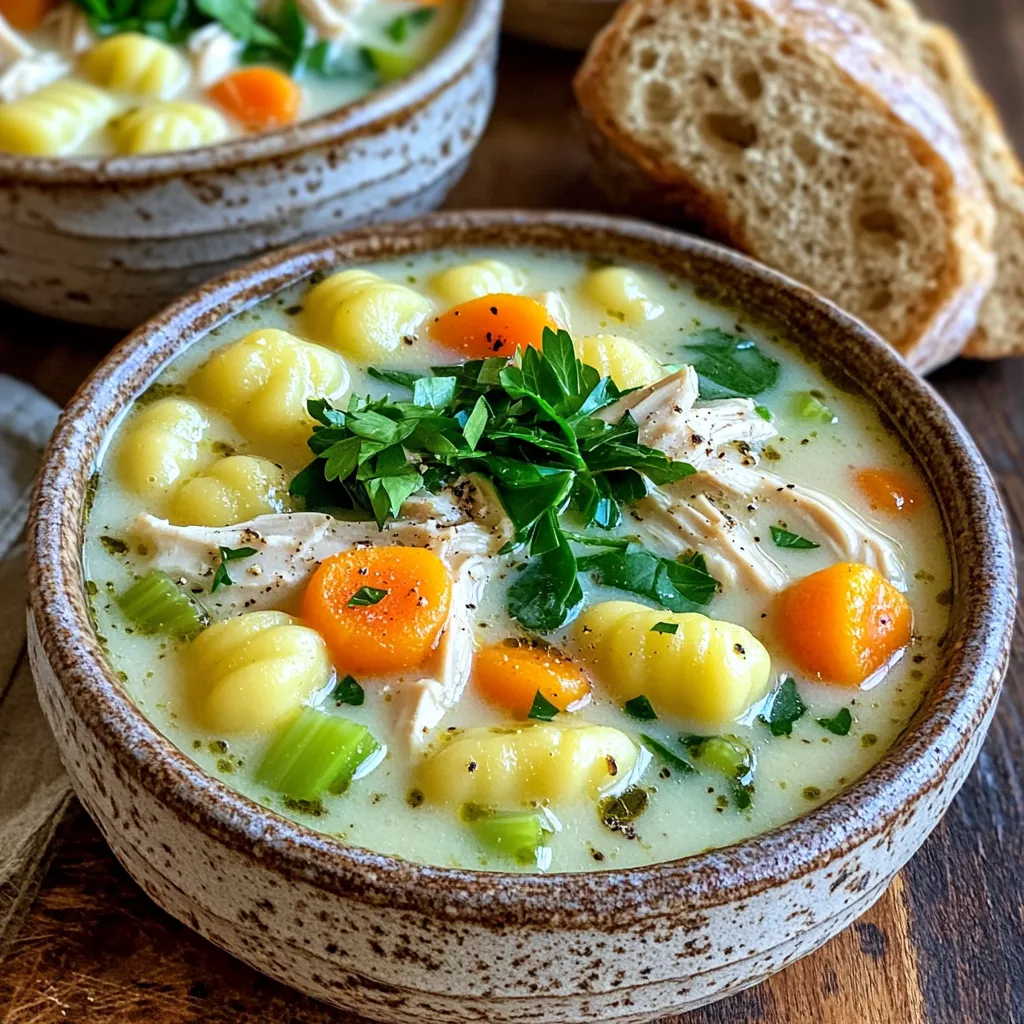 Savory Slow Cooker Chicken Gnocchi Soup Recipe
