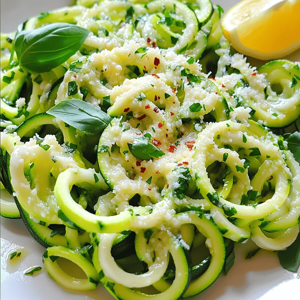 Garlic Parmesan Zoodles Flavorful and Easy Recipe