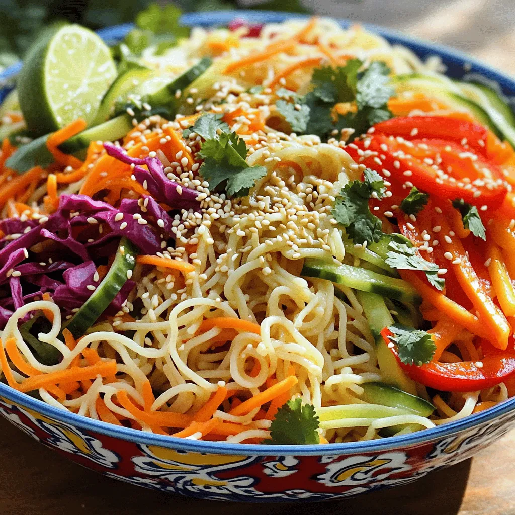 Sesame Ginger Noodle Salad Fresh and Flavorful Dish