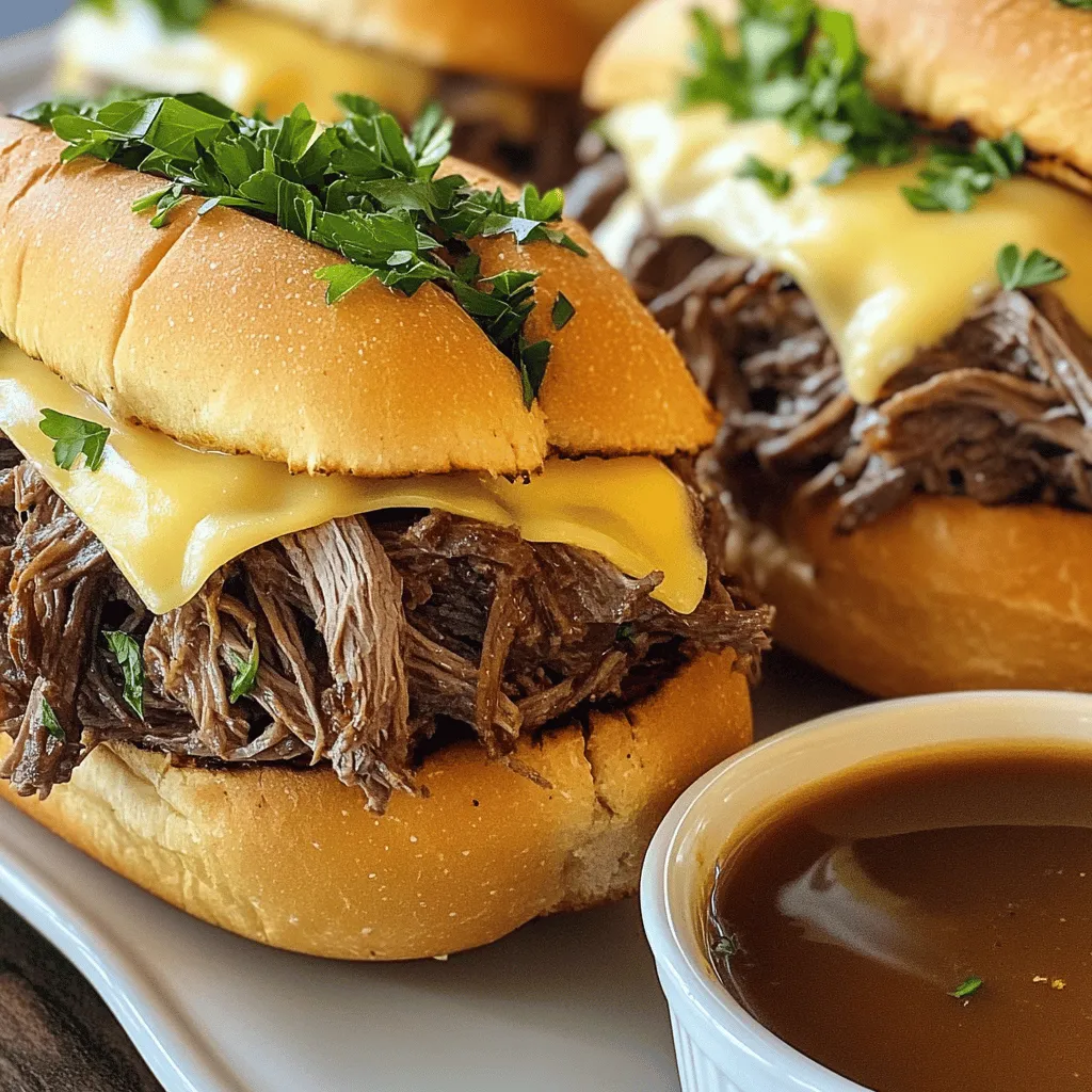 French Dip Sandwiches Au Jus Slow Cooker Delight