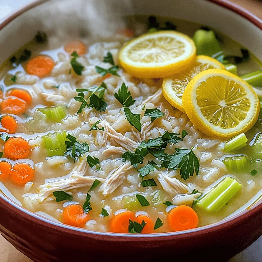 Nourishing Chicken Lemon Rice Soup Recipe Made Easy