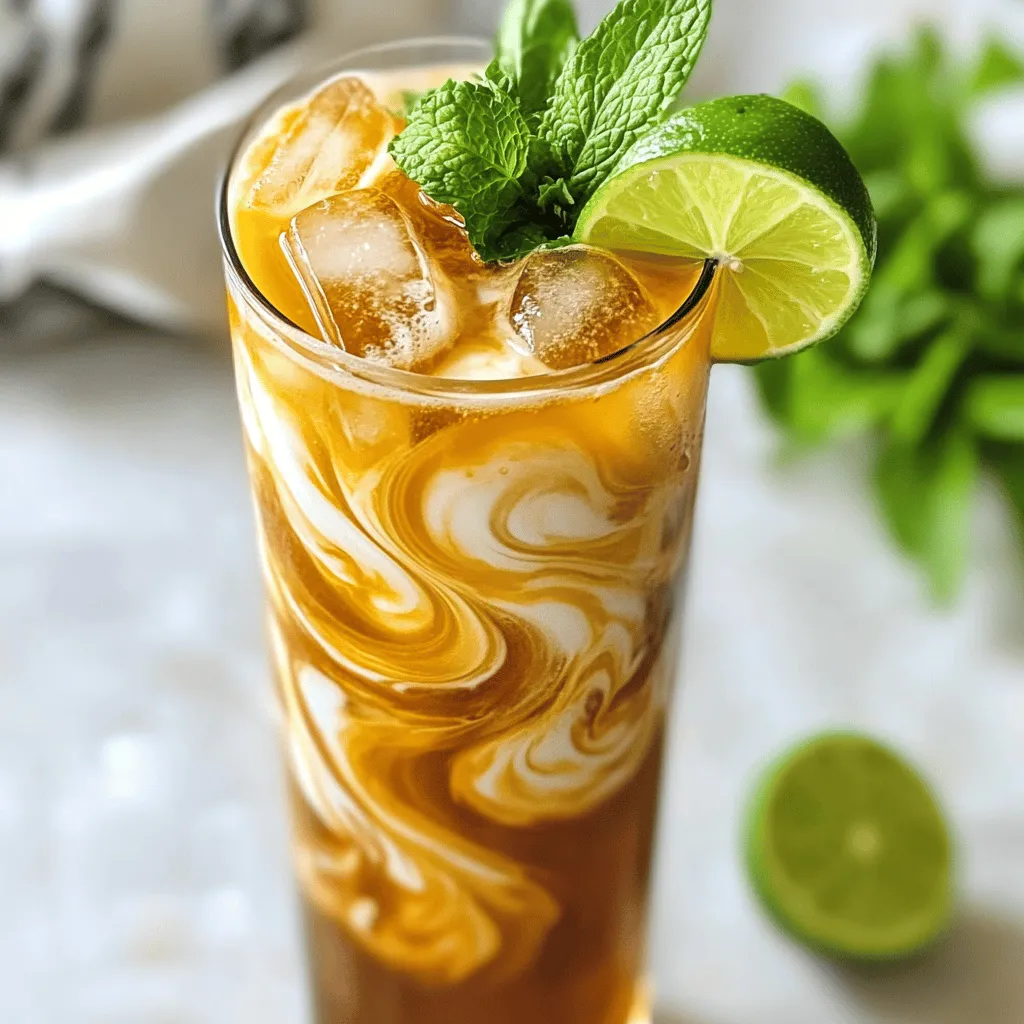Authentic Thai Iced Tea Refreshing and Flavorful Drink