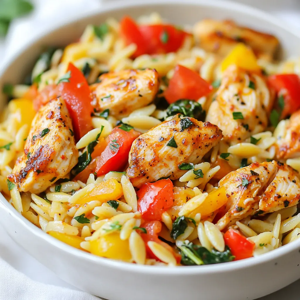 Cajun Chicken Orzo Flavorful and Simple Delight