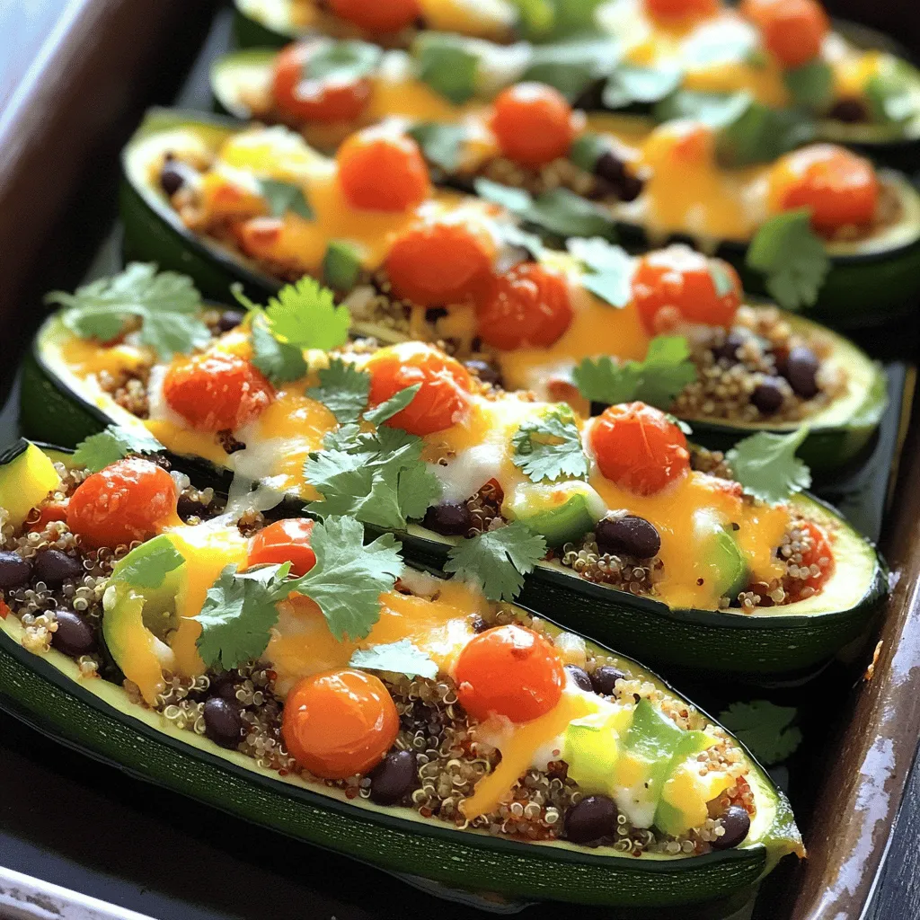 Stuffed Zucchini Boats Flavorful and Easy Recipe