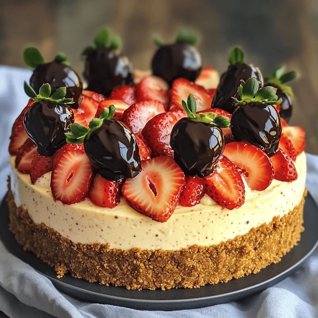 Chocolate Covered Strawberry Cheesecake Delight Recipe