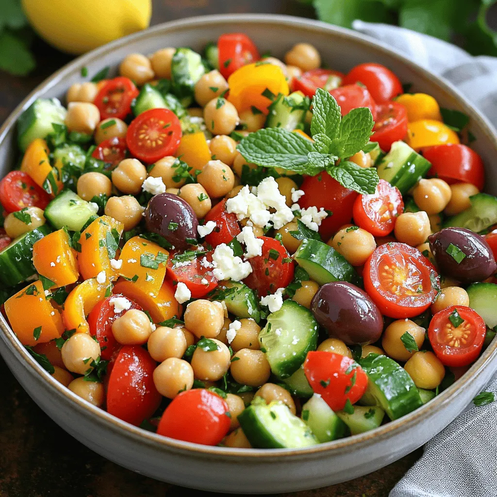 Mediterranean Chickpea Salad Fresh and Flavorful Meal