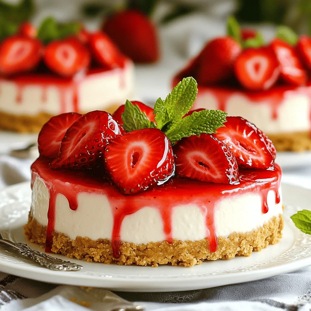 No-Bake Strawberry Cheesecake Easy and Delicious Dessert
